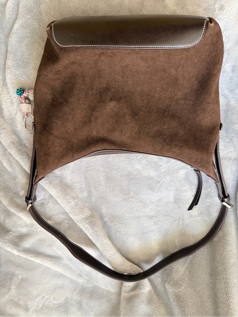 Brown Canvas Shoulder Bag - Classic Everyday Tote